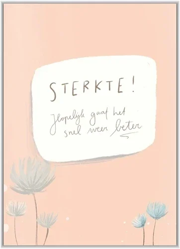 Sterkte, hopelijk gaat het snel weer beter