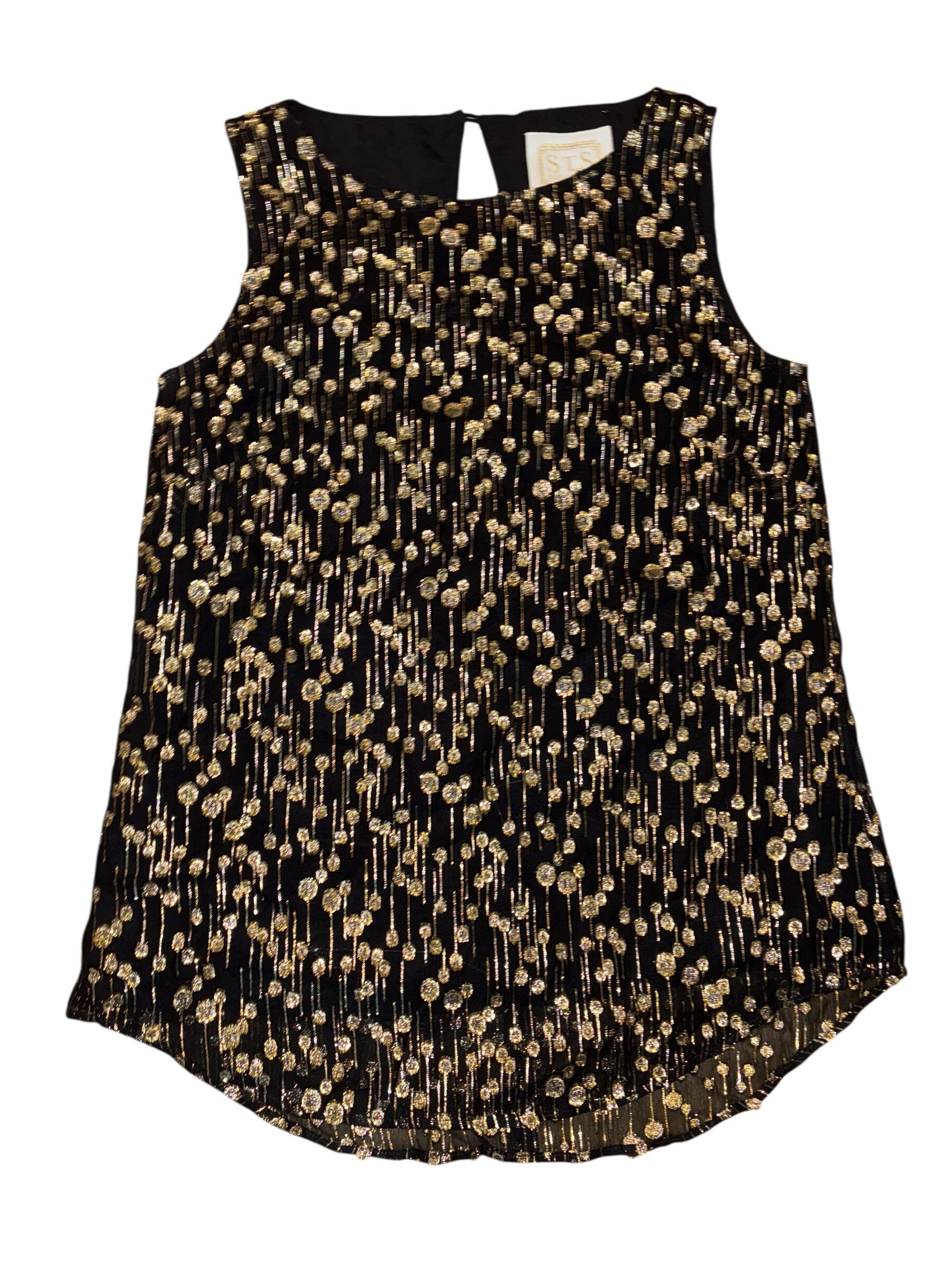 Sail to Sable Black Blouse