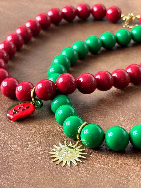 Acryl kralen ketting