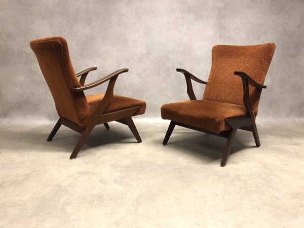 Set of fifties easy chairs