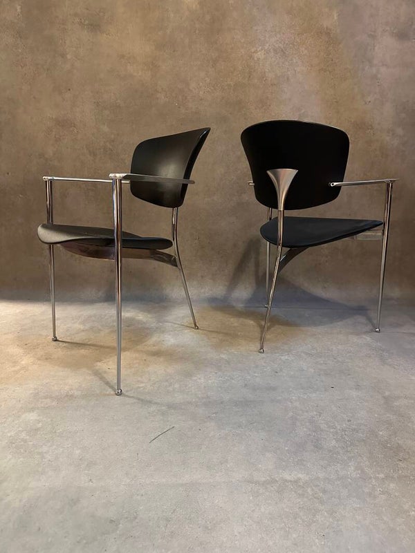 2x Eighties dining chairs