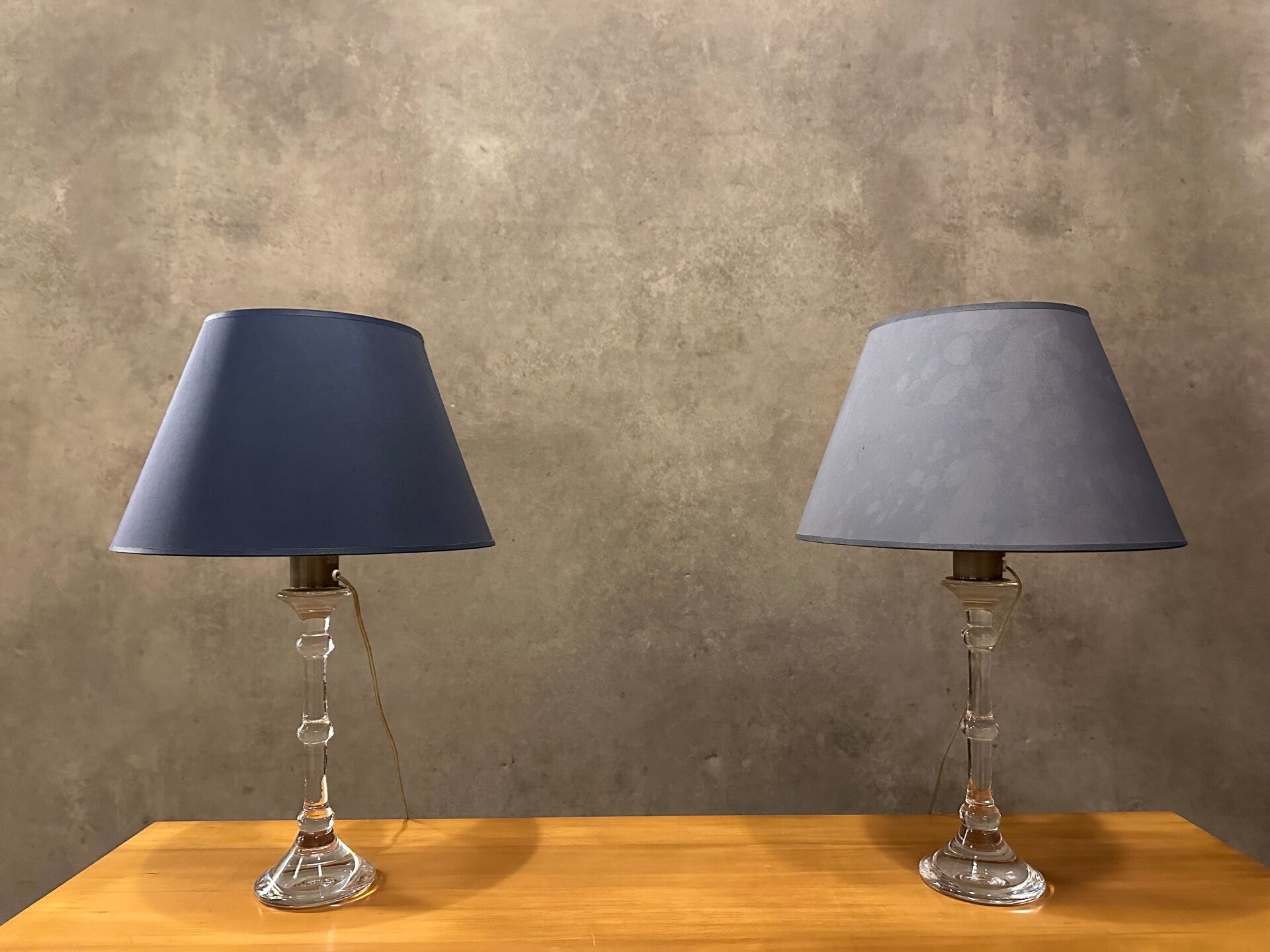 M design glass table lamp by Ingo Maurer