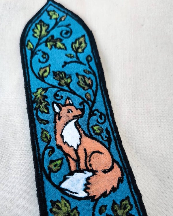 Lesezeichen HerbstFuchs – handgefertigt aus Stoff