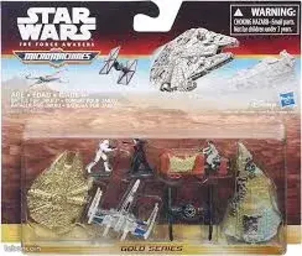 Star Wars Force Awakens Micro Machines Gold Series Vehicle Pack Battle For Jakku Toy Figure Set