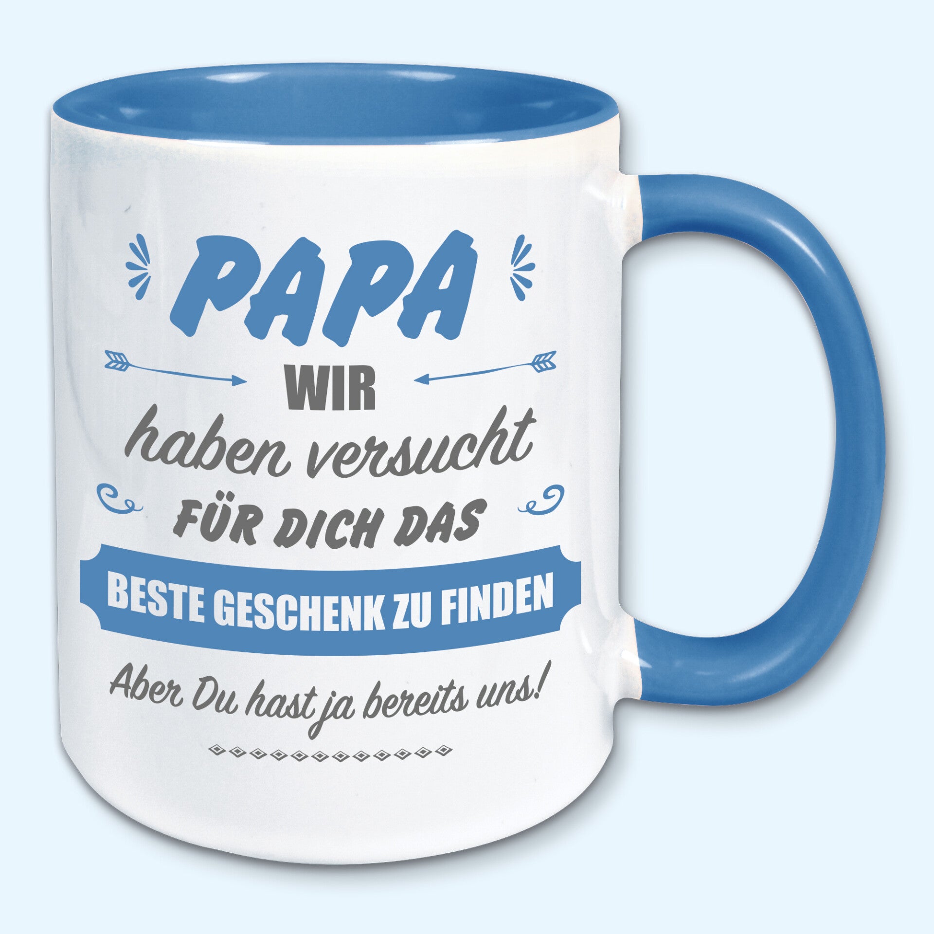 Tasse, Kaffeebecher, für Papa das beste Geschenk zu finden