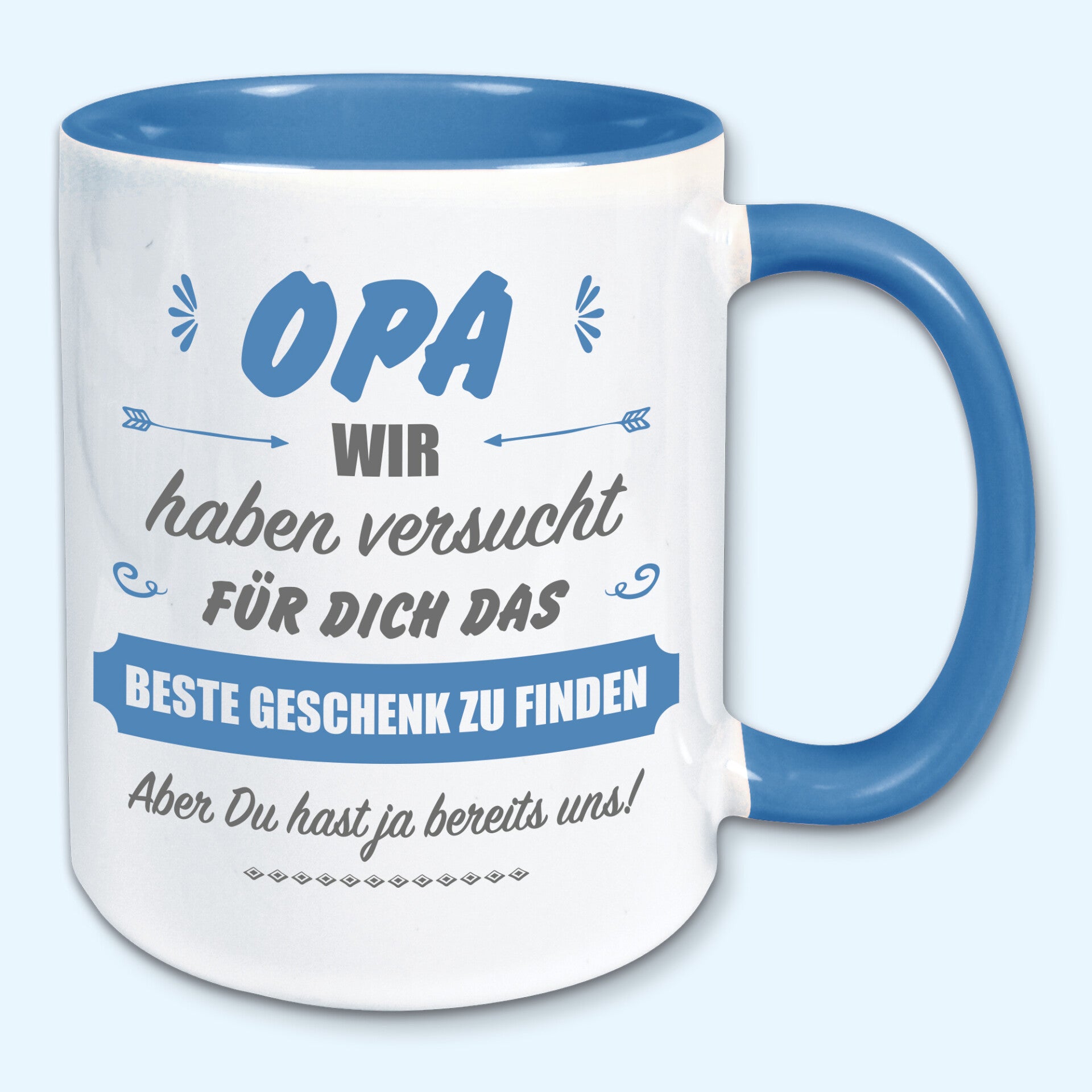 Tasse, Kaffeebecher, für Opa das beste Geschenk zu finden