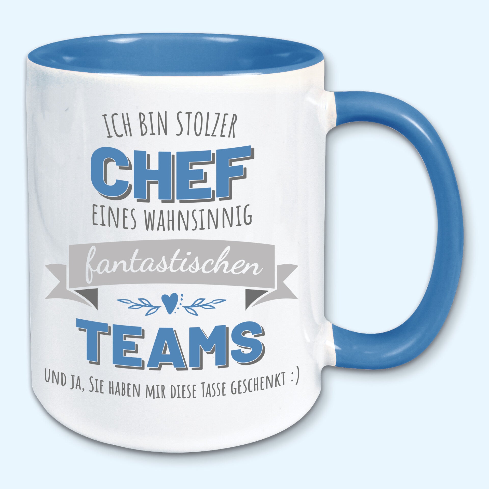 Tasse Kaffeebecher stolzer Chef eines fantastischen Teams