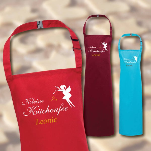 Kinderschürze kleine Küchenfee, personalisiert mit Namen