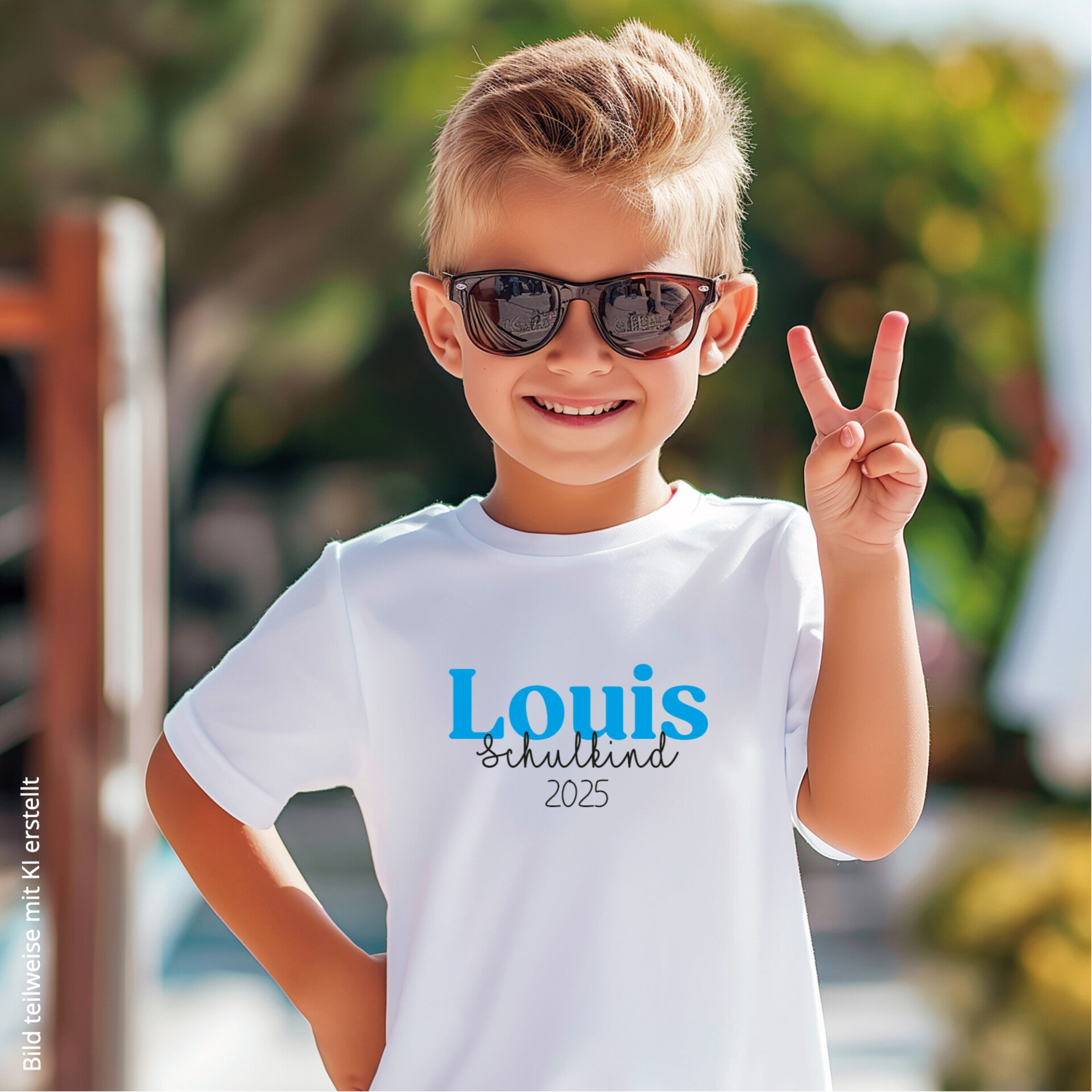 T-Shirt zur Einschulung mit Wunschnamen personalisiert