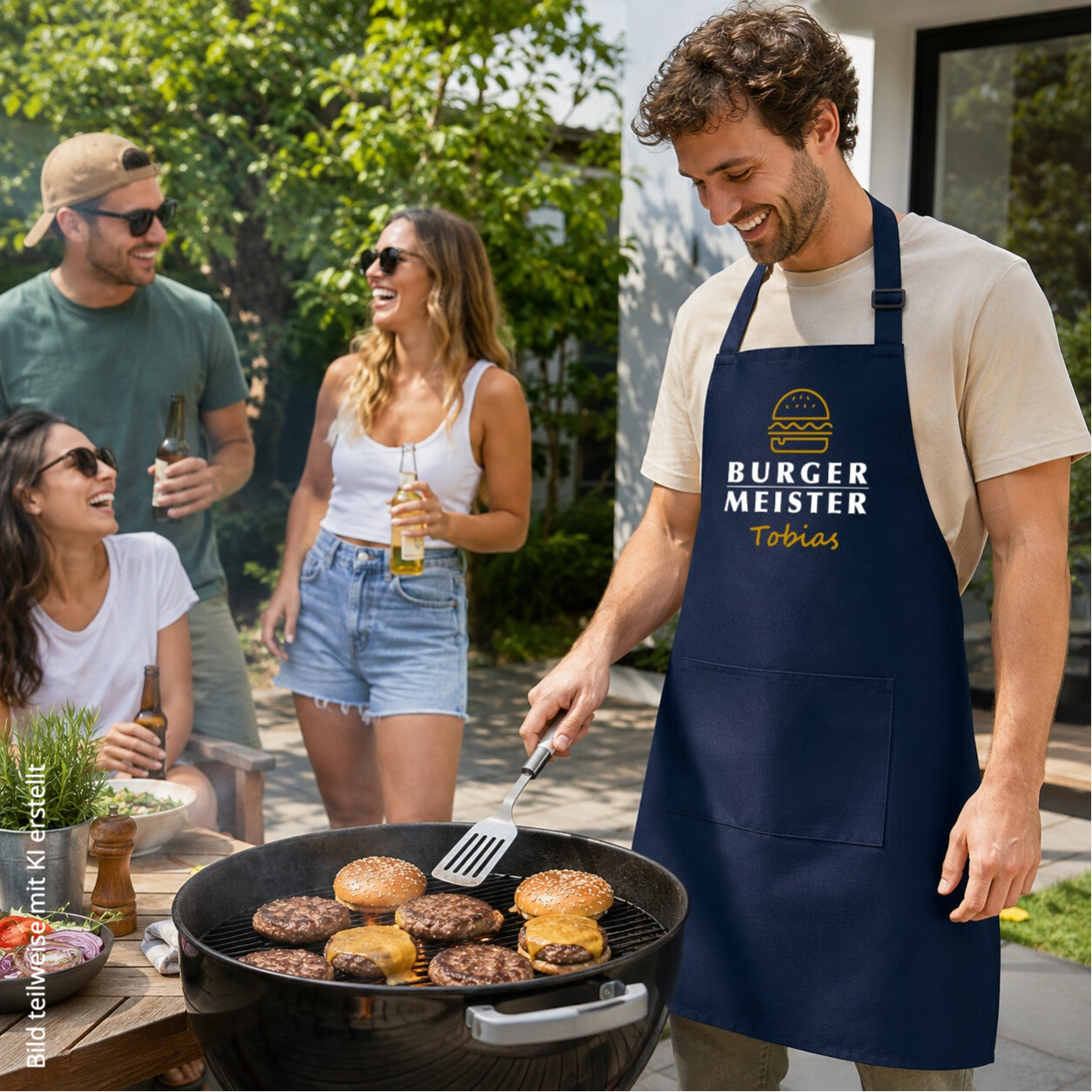 Schürze Burgermeister, personalisiert mit Namen