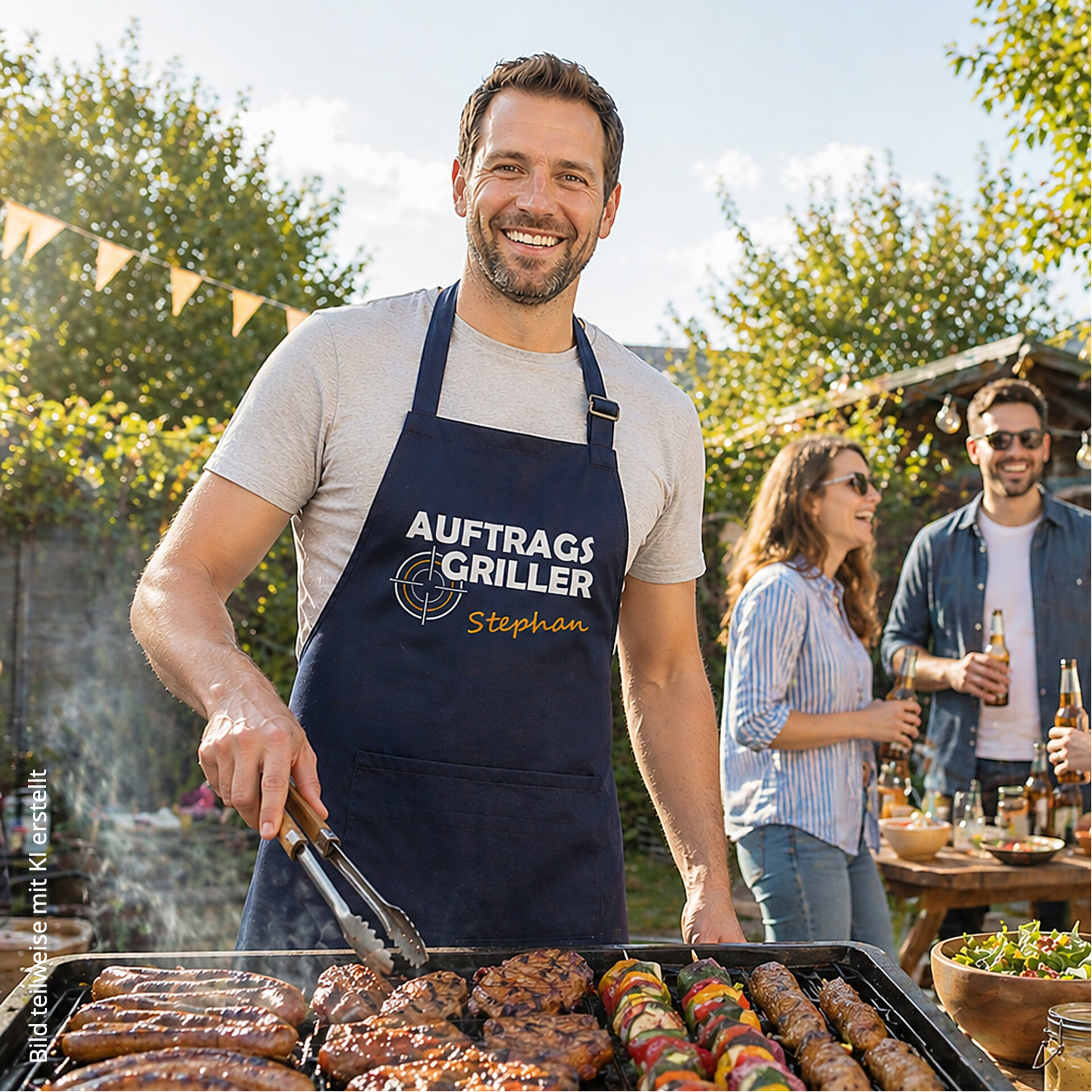 Schürze Auftragsgriller personalisiert mit Namen