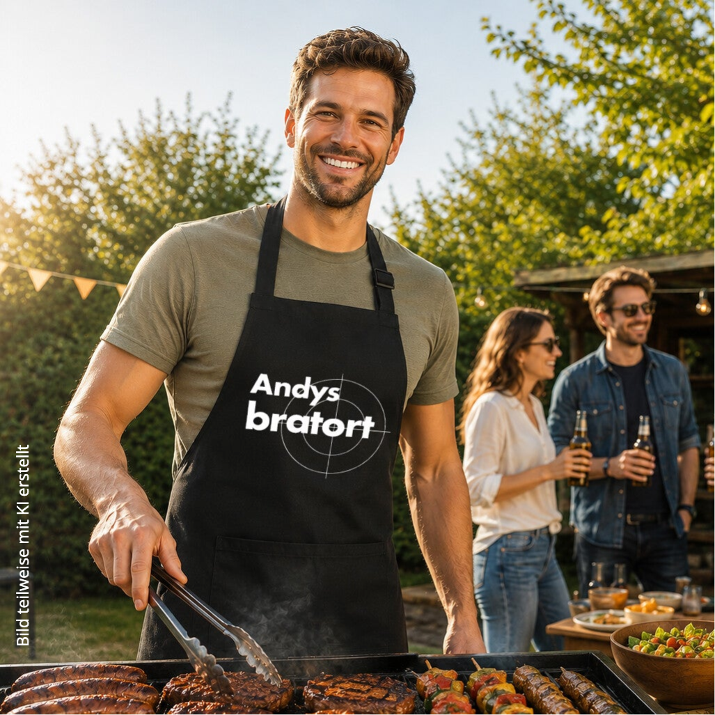 Schürze Bratort personalisiert mit Namen