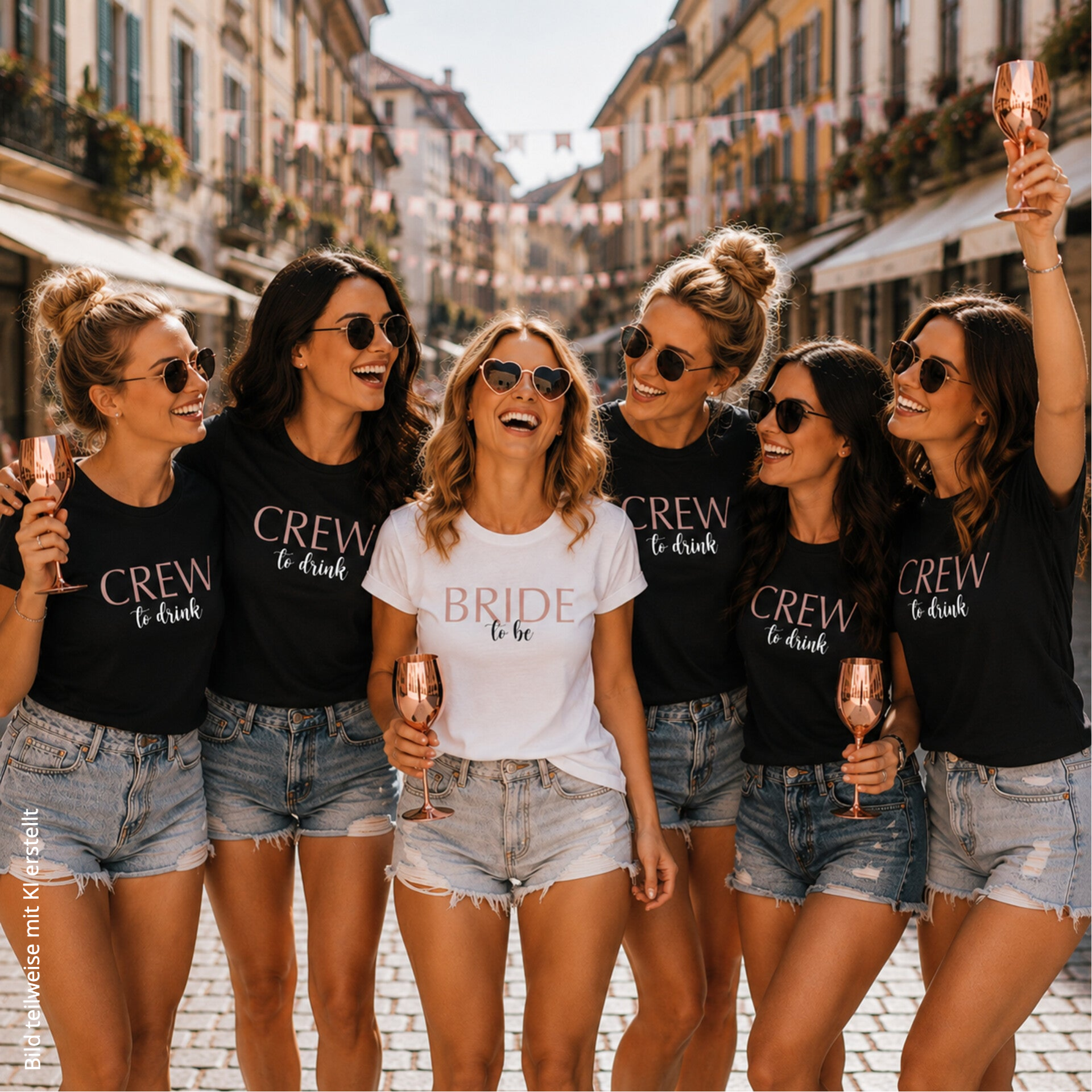 T-Shirt Damen Bride to be Junggesellinnenabschied