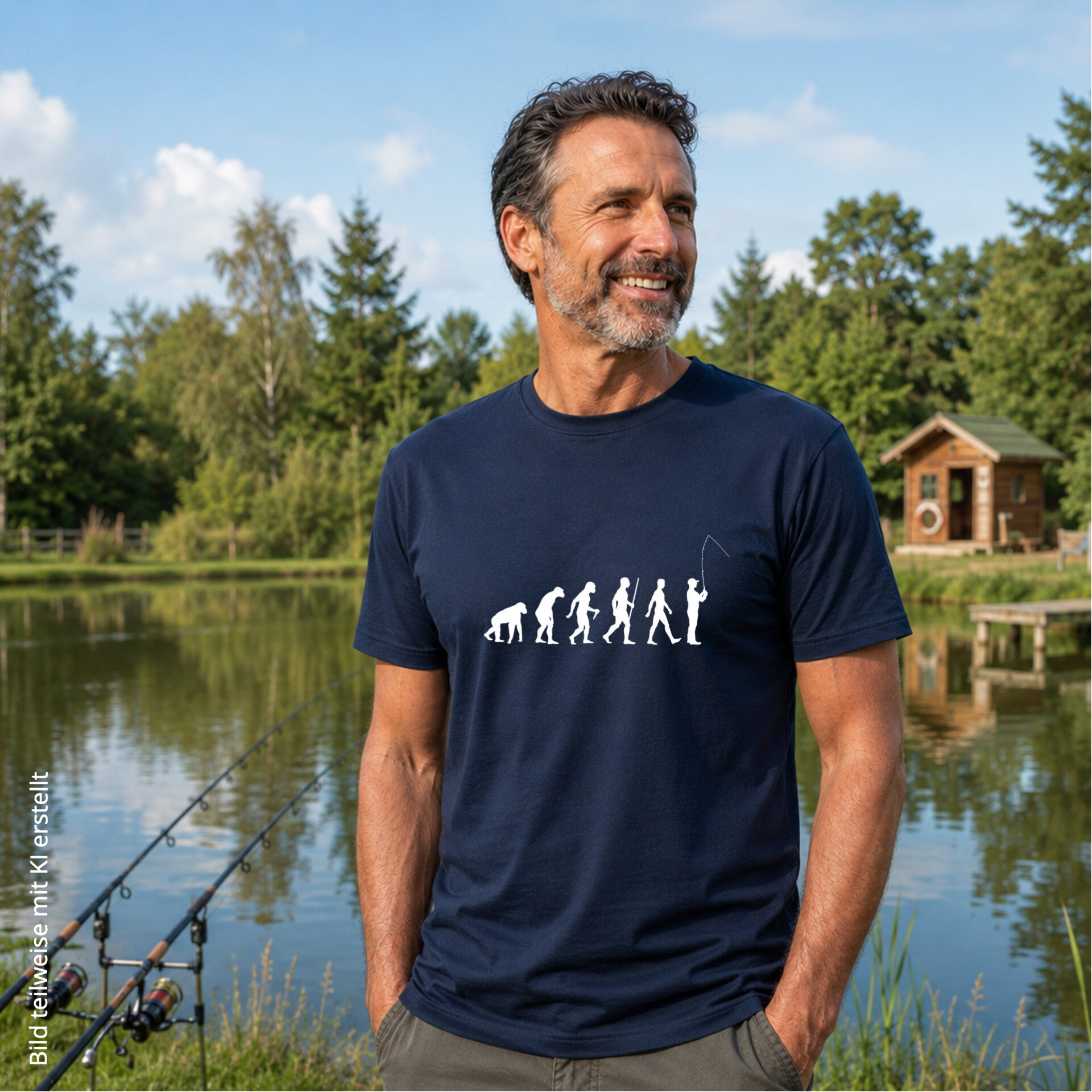 T-Shirt Evolution Angeln