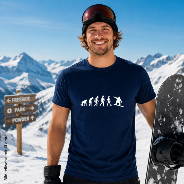T-Shirt Evolution Snowboarder