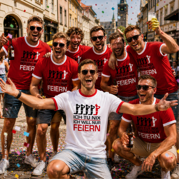 T-Shirt Trikot Retro-Shirt, JGA der tut nix, Junggesellenabschied