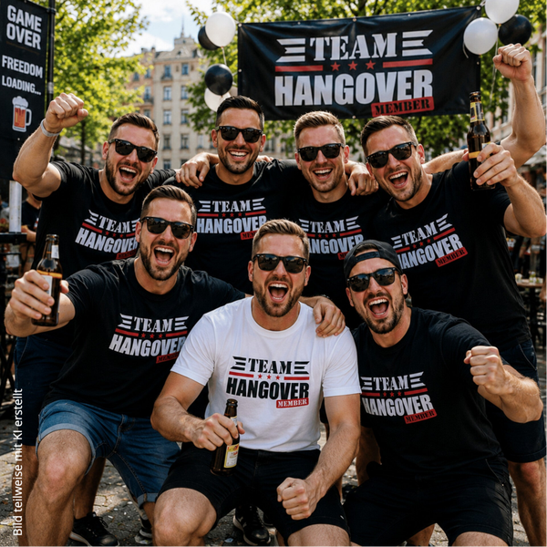 Herren JGA T-Shirt Team Hangover
