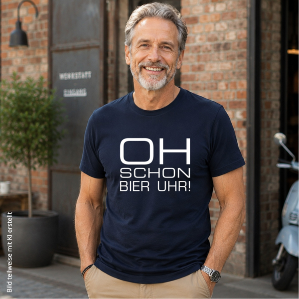 T-Shirt Oh schon Bier Uhr
