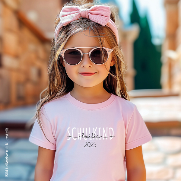 T-Shirt zur Einschulung mit Wunschnamen personalisiert