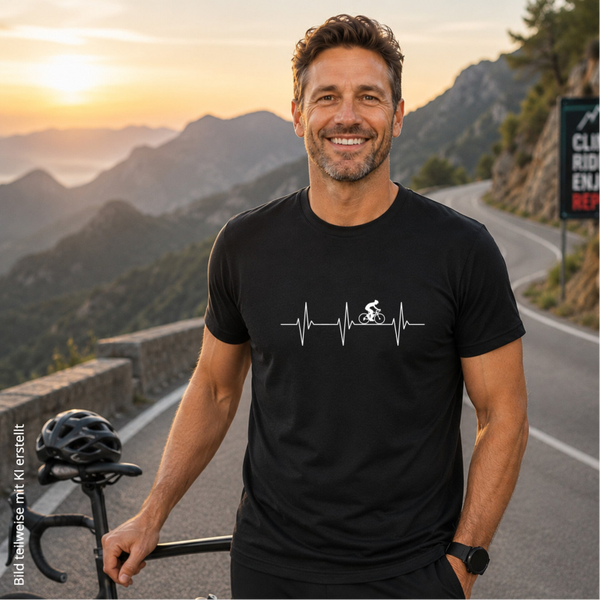 T-Shirt Herzschlag Rennrad