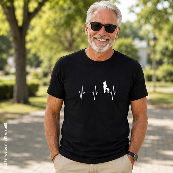 T-Shirt Herzschlag Gassi gehen