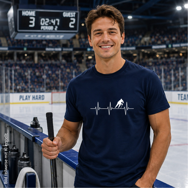 T-Shirt Herzschlag Eishockey