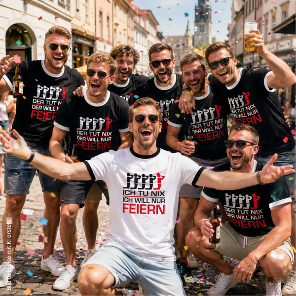 T-Shirt Trikot Retro-Shirt, JGA der tut nix, Junggesellenabschied