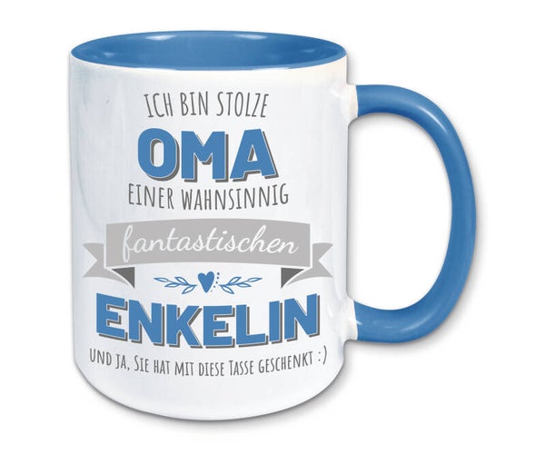 Tasse, Kaffeebecher, stolze Oma einer fantastischen Enkelin