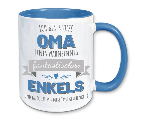 Tasse, Kaffeebecher, stolze Oma eines fantastischen Enkels