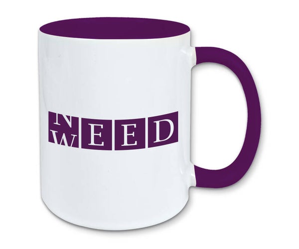 Tasse, Kaffeebecher, Need weed, Cannabis