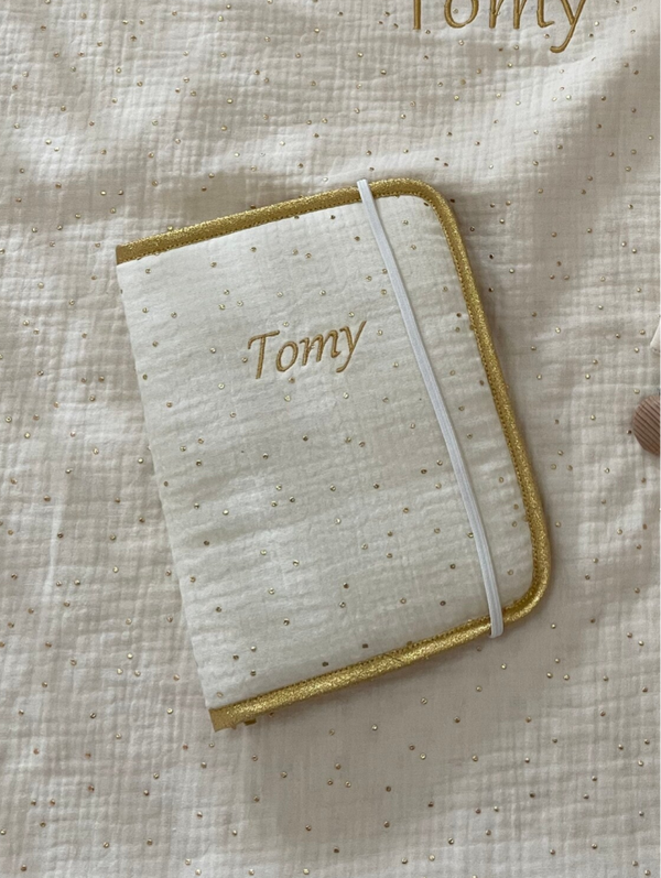 Protège Carnet de Santé avec Élastique I Personnalisable
