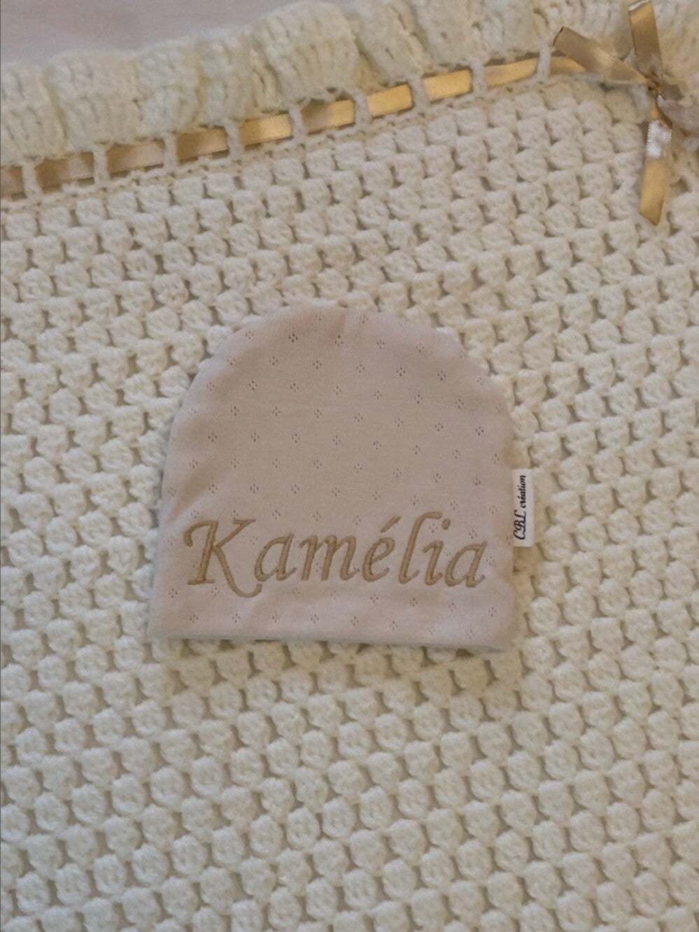 Bonnet de Naissance Jersey I Personnalisable