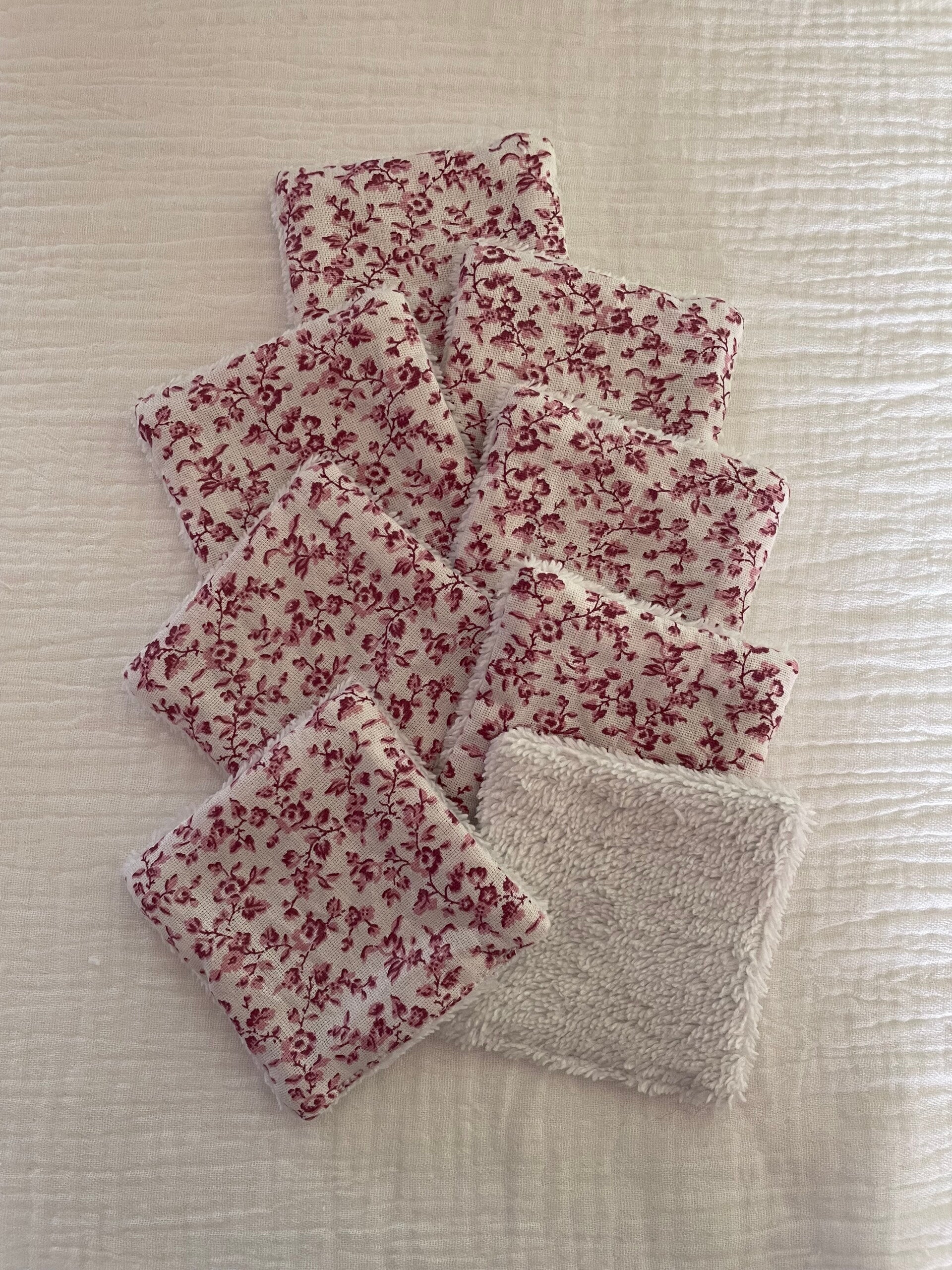 Lot de 8 cotons lavables