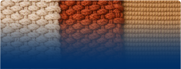Drei Strickstoffe in Farbe Beige + Rost + Camel