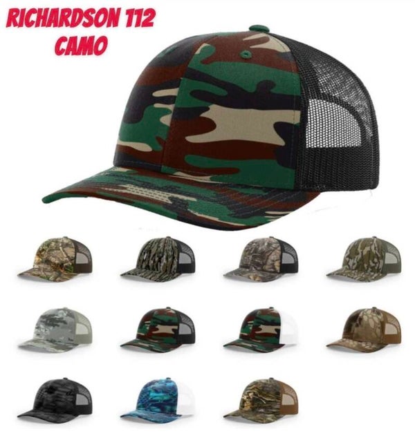 Richardson camo curved bill