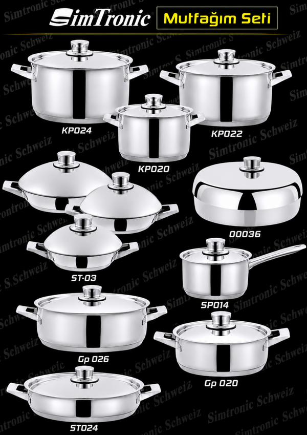 Mutfağım Set – Komplettes Kochgeschirr-Set