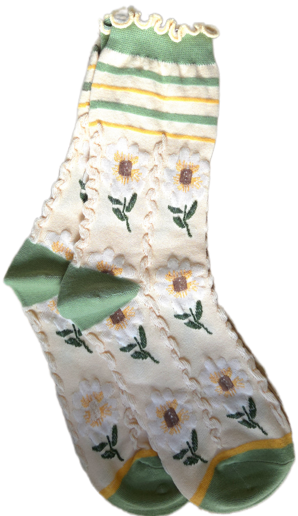 sokken Rufia green series - beige