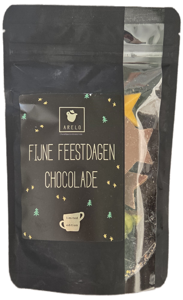 fijne feestdagen chocolade