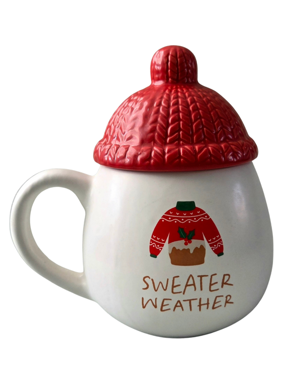 mok sweater weather met muts deksel