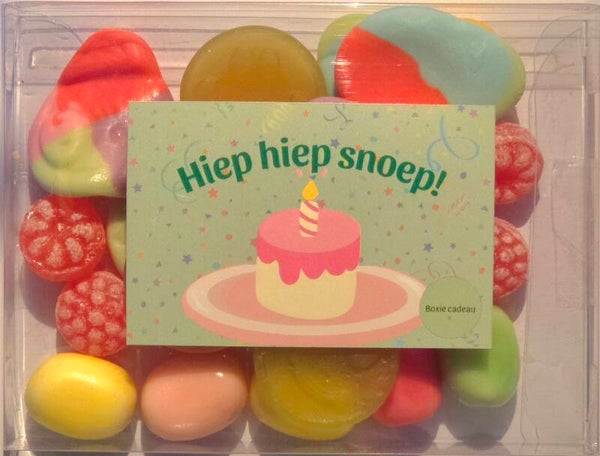 Snoep cadeau-Hiep Hiep snoep