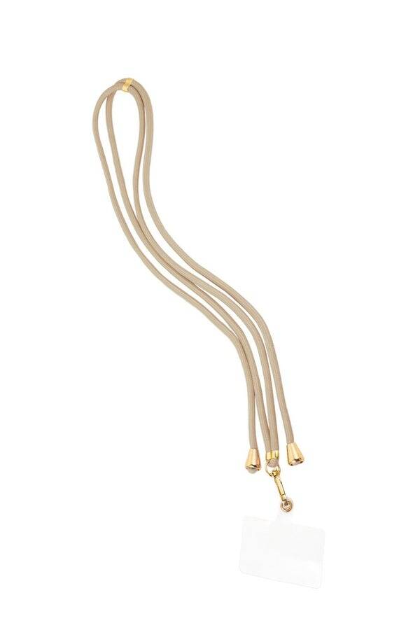 Telefoonkoord flow with it-Beige goud kleur