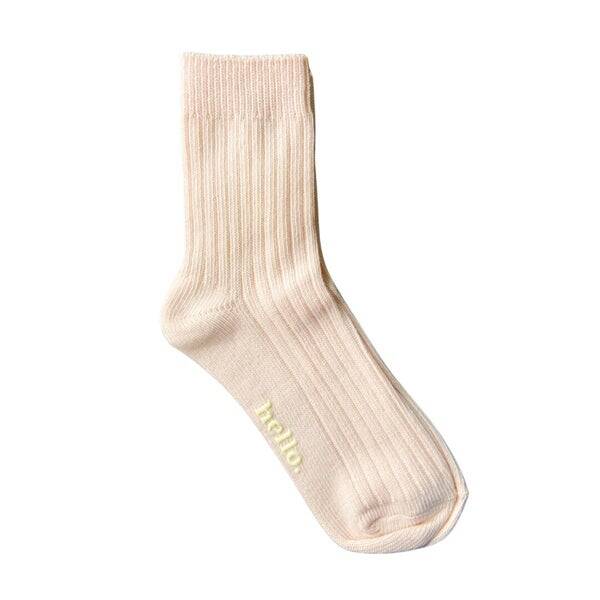 sokken Hello - pastel roze