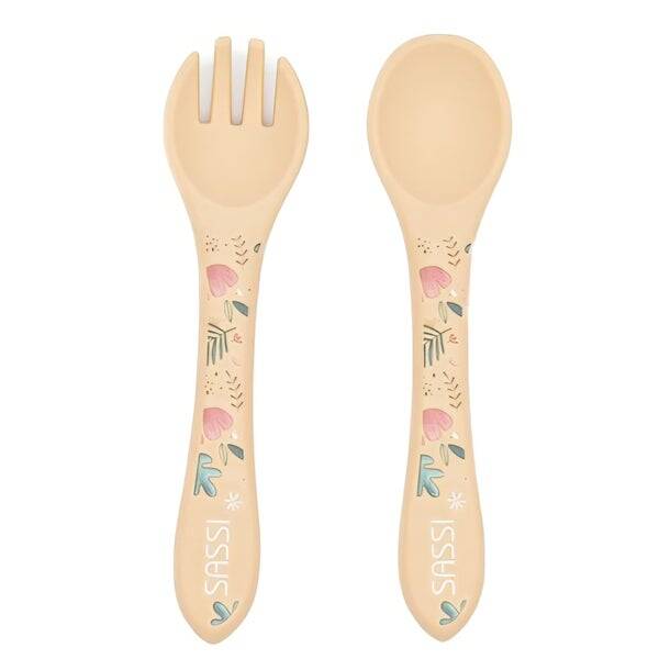 fork en spoon set sloth