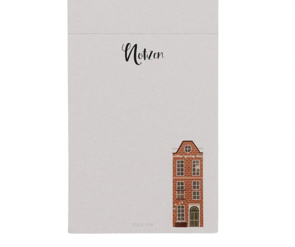 notitie blok - Amsterdams huisje