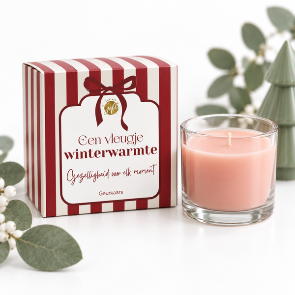 Geurkaars Een vleugje winterwarmte | Kerstcadeau