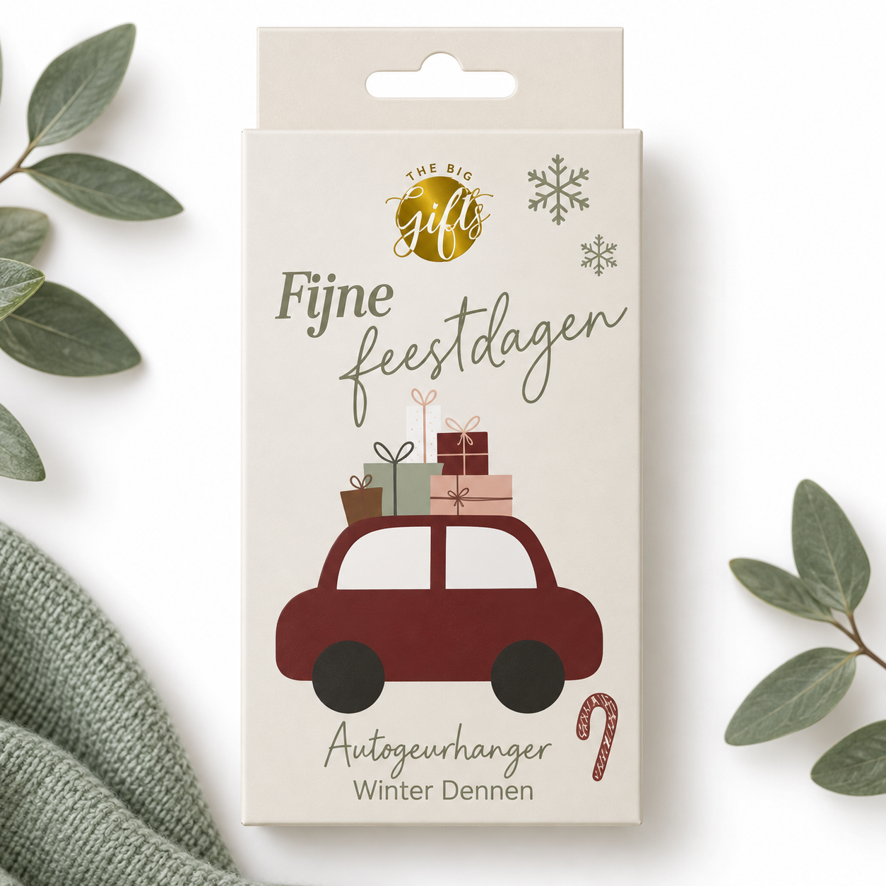 Auto geurhanger Fijne Feestdagen | The Big Gifts