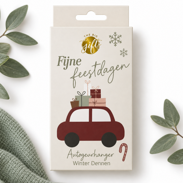 Auto geurhanger Fijne Feestdagen | The Big Gifts