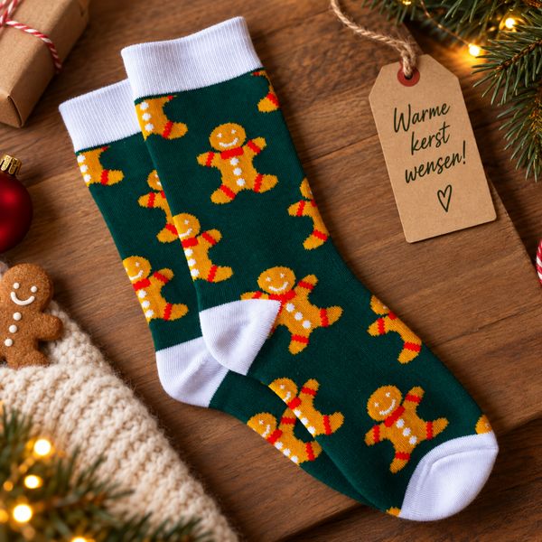 kerst sokken - gingerbread
