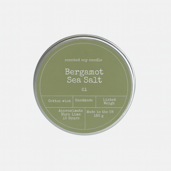 sojawas geurkaars - Bergamot & zeezout