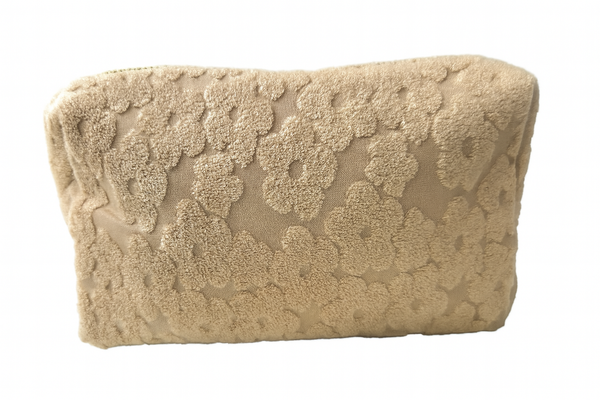 toilet bag - bloom - beige
